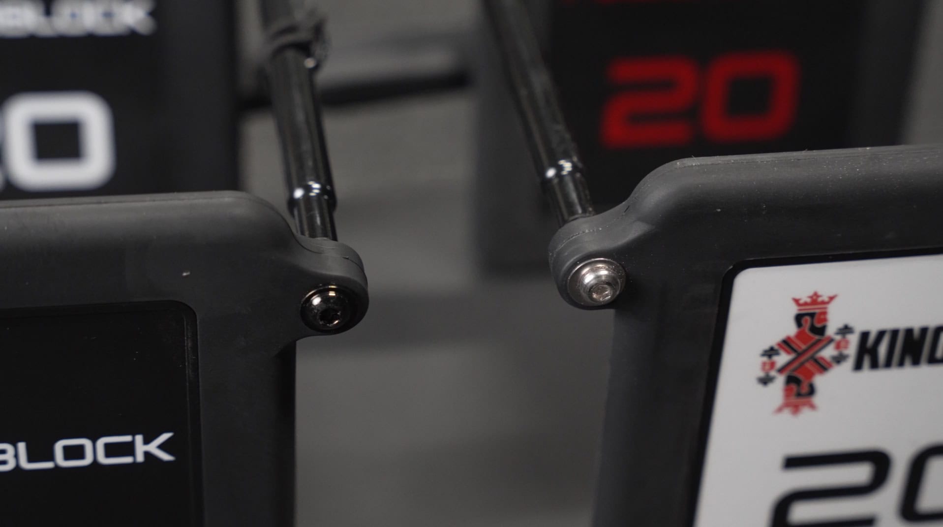 Stainless Steel Hardware on the Commercial PowerBlock Rails