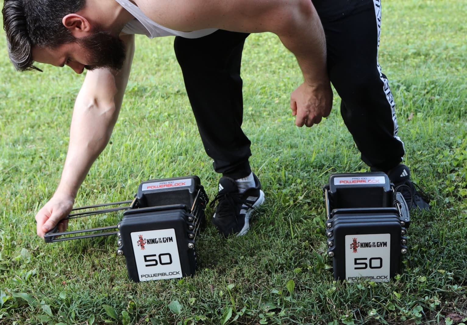 Using PowerBlock Dumbbells Outdoors - Nested Self-Contained Design - Portability
