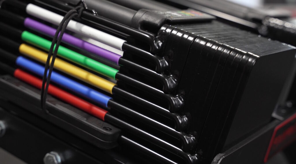Welded Steel Plates on the PowerBlock Elite USA 90 Adjustable Dumbbells