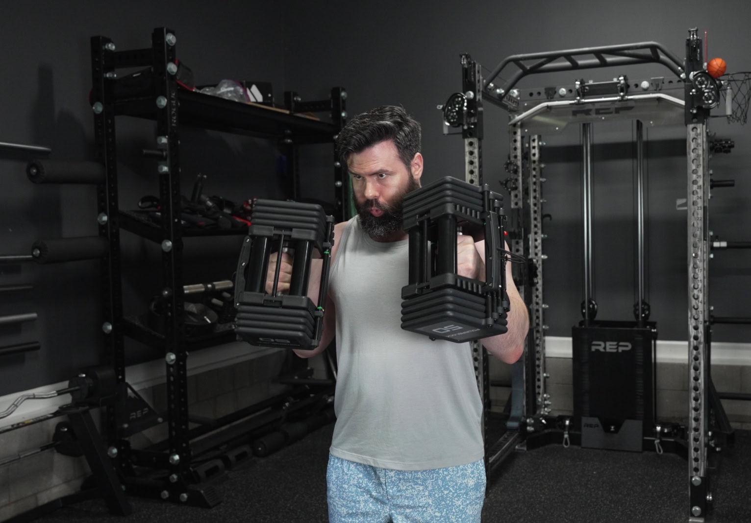 Hammer Curls With the PowerBlock Pro 100 EXP Adjustable Dumbbells
