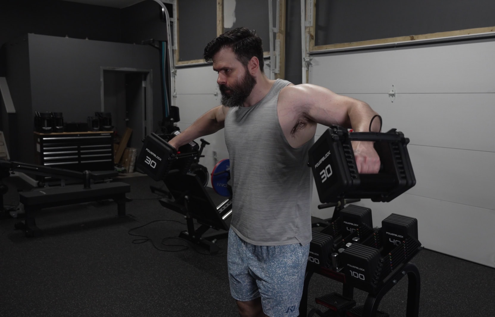 Lateral Raises With PowerBlock Pro 100 EXP Dumbbells