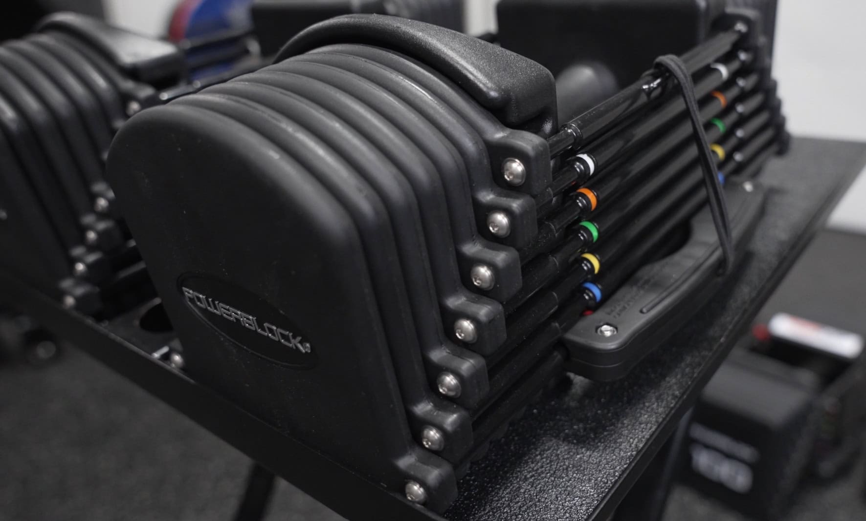 PowerBlock Pro 32 With Urethane Plates and Ring Weight Indicators