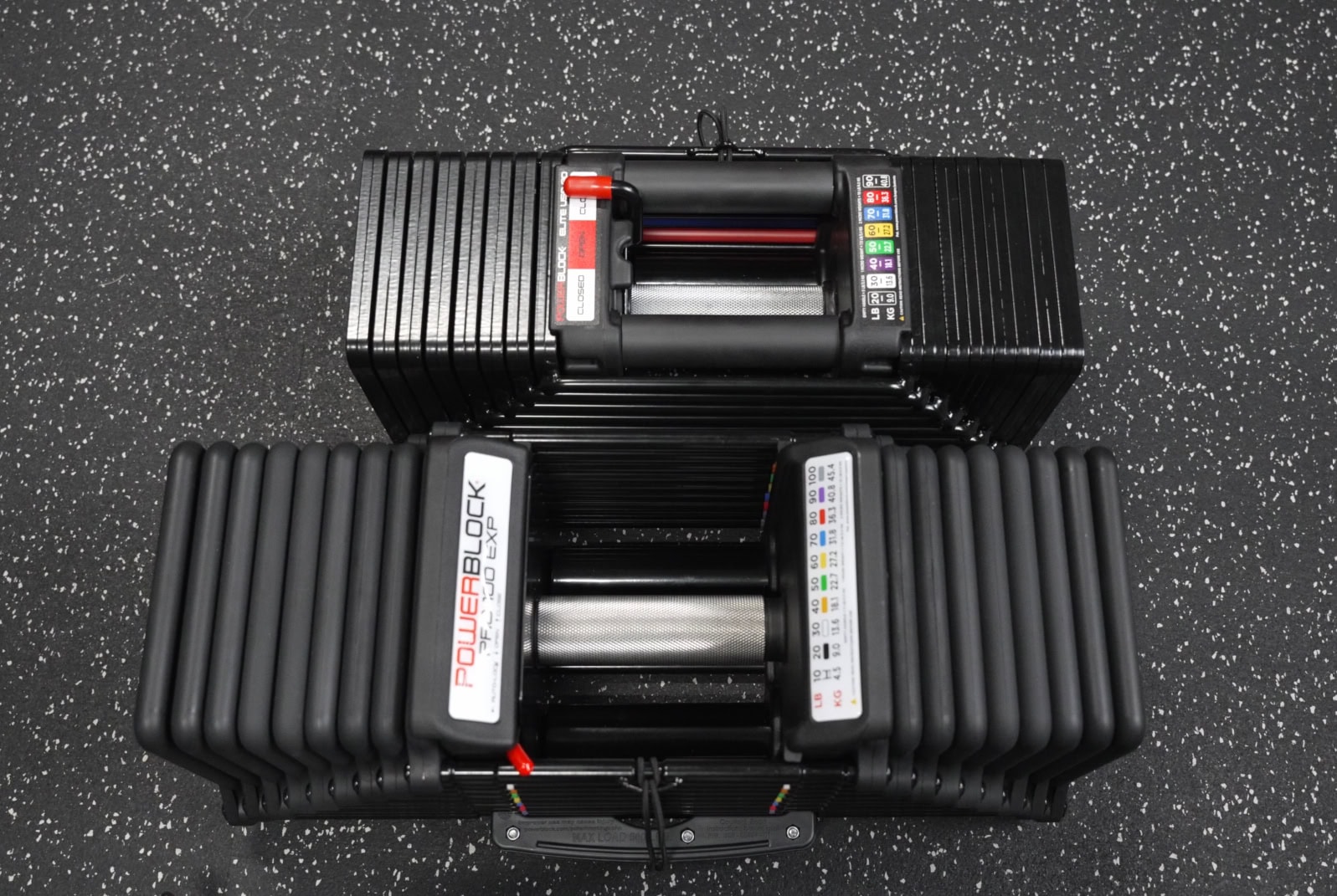Size Comparison Between the PowerBlock Pro 100 EXP vs the Elite USA 90