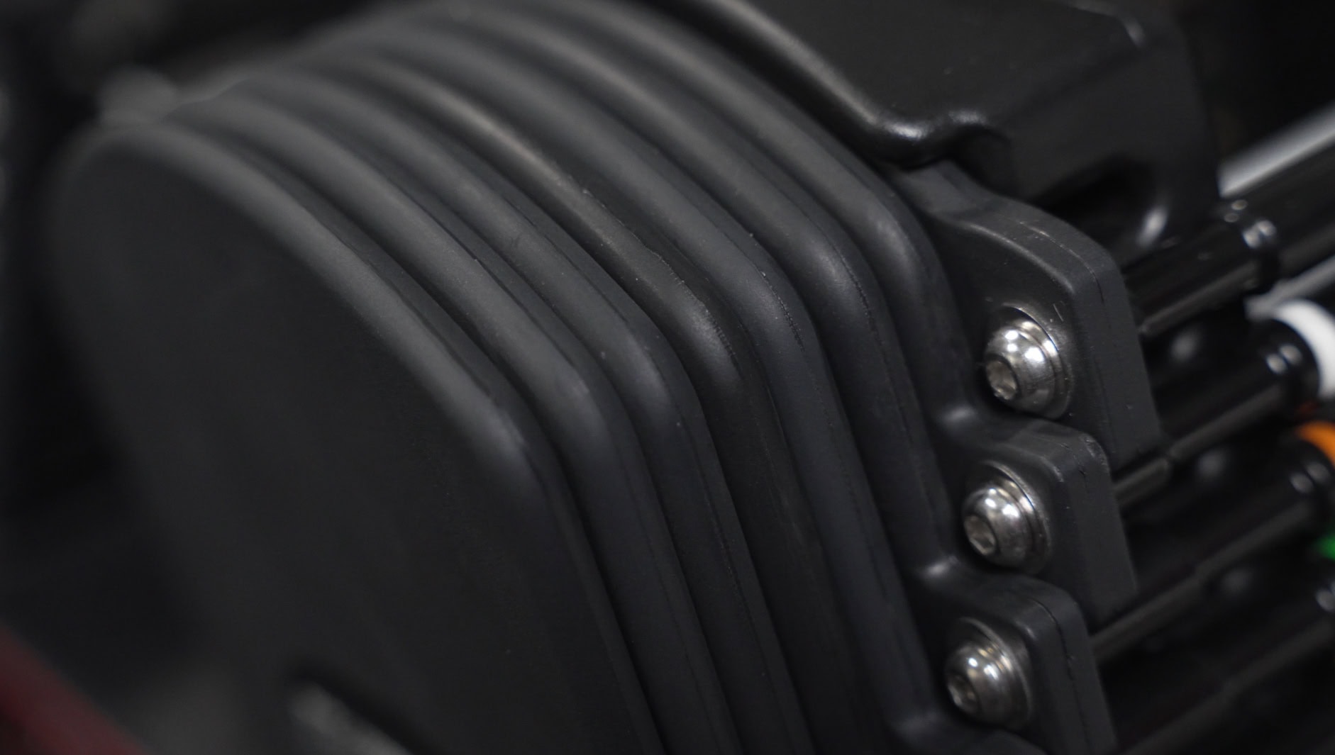 Stainless Steel Hardware on the PowerBlock Commercial Pro 50 Adjustable Dumbbells